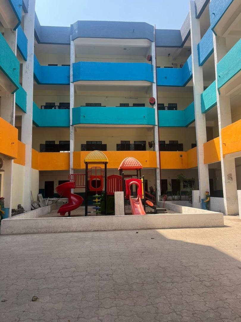 Bright corridors of the school